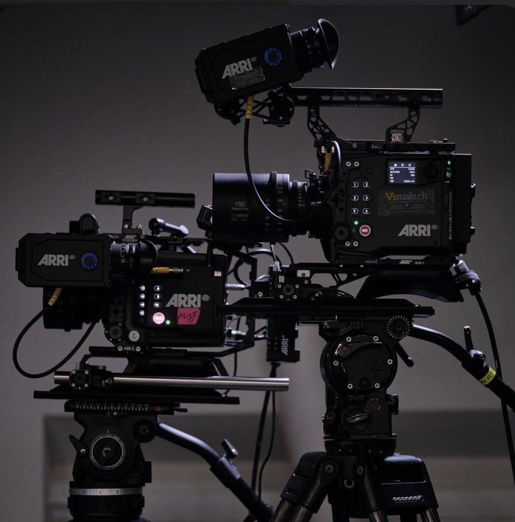 ARRI Alexa 35 cinema camera rigged on set